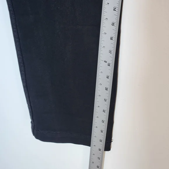 Current/Elliott Black The Confidant Cropped Chino Pants Size 31 NWT - Picture 8 of 12